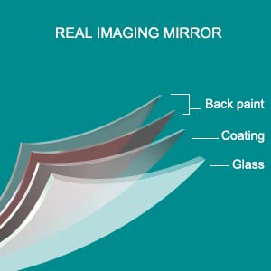 Keebgyy Lustro o pełnej długości, lustro podłogowe z cienką ramą ze stopu aluminium, lustra na ścianę, wiszące lub opierające się o ścianę, lustro stojące do sypialni