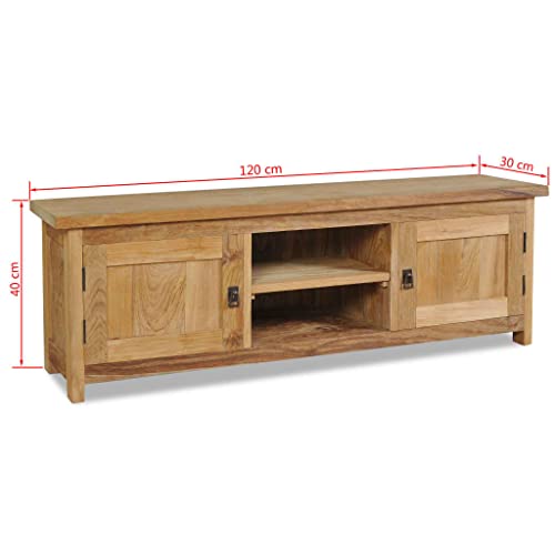 Skandynawska Szafka RTV z Litego Drewna Tekowego, skandynawska szafka pod telewizor 120cm