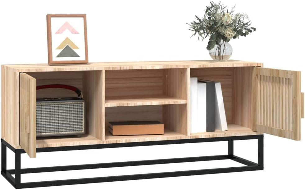 Nowoczesna Szafka RTV z metalowymi nogami - Szafka pod telewizor 105x30x45 cm