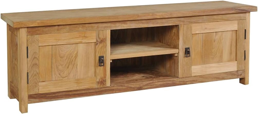 Skandynawska Szafka RTV z Litego Drewna Tekowego, skandynawska szafka pod telewizor 120cm