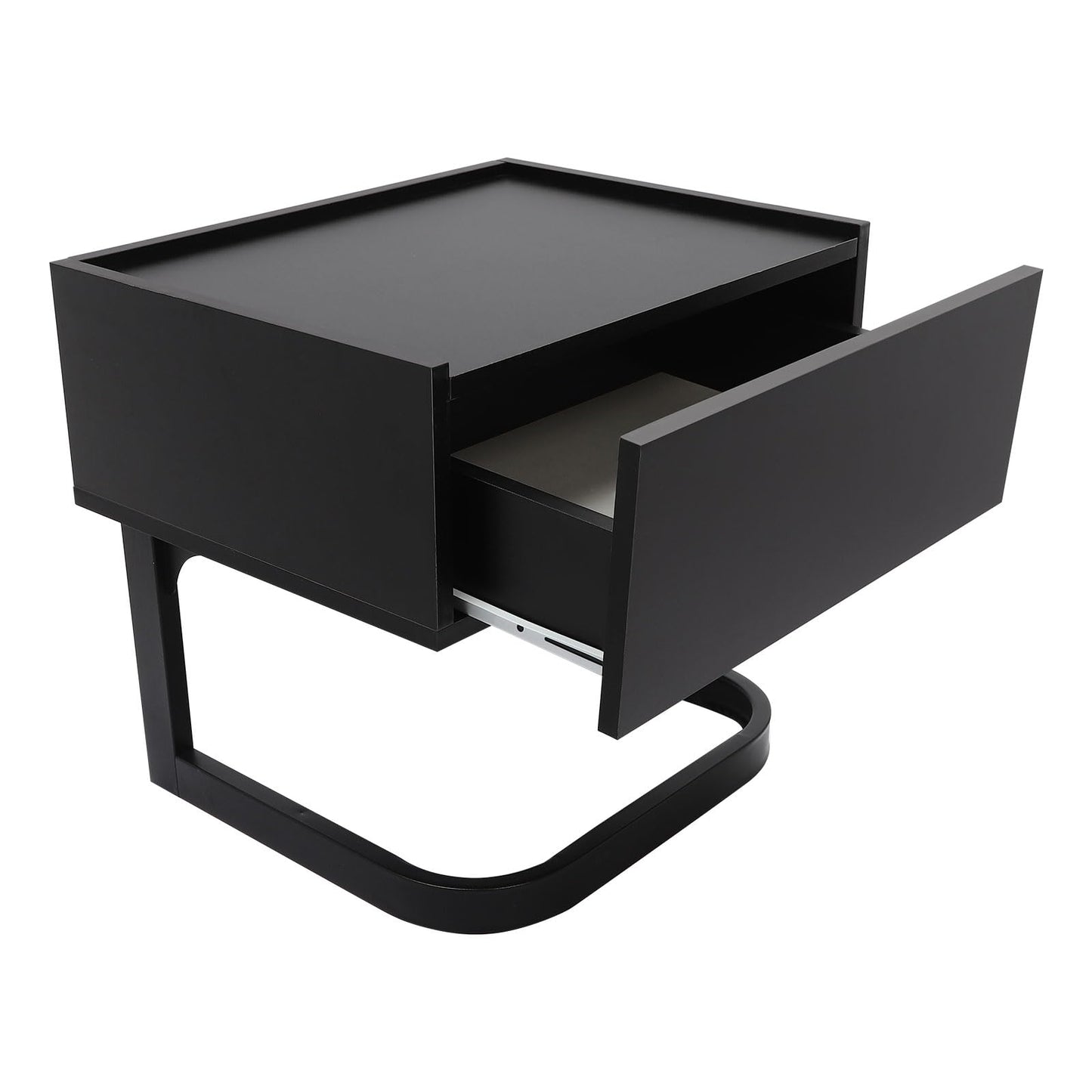 Nowoczesny stolik nocny z szufladą w kształcie litery C – pomocniczy stolik pod laptopa do salonu i sypialni