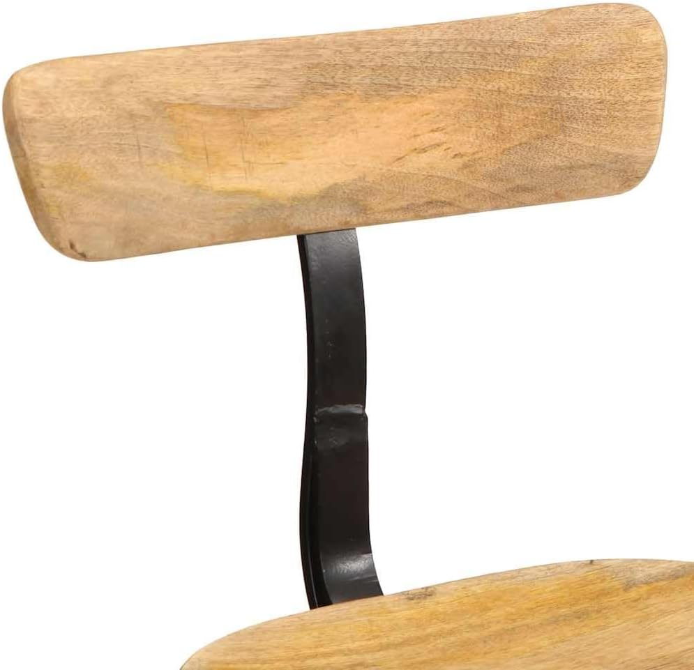 Hokery barowe 2 szt. z litego drewna mango, 49x43x79 cm – eleganckie i trwałe meble do baru i domu