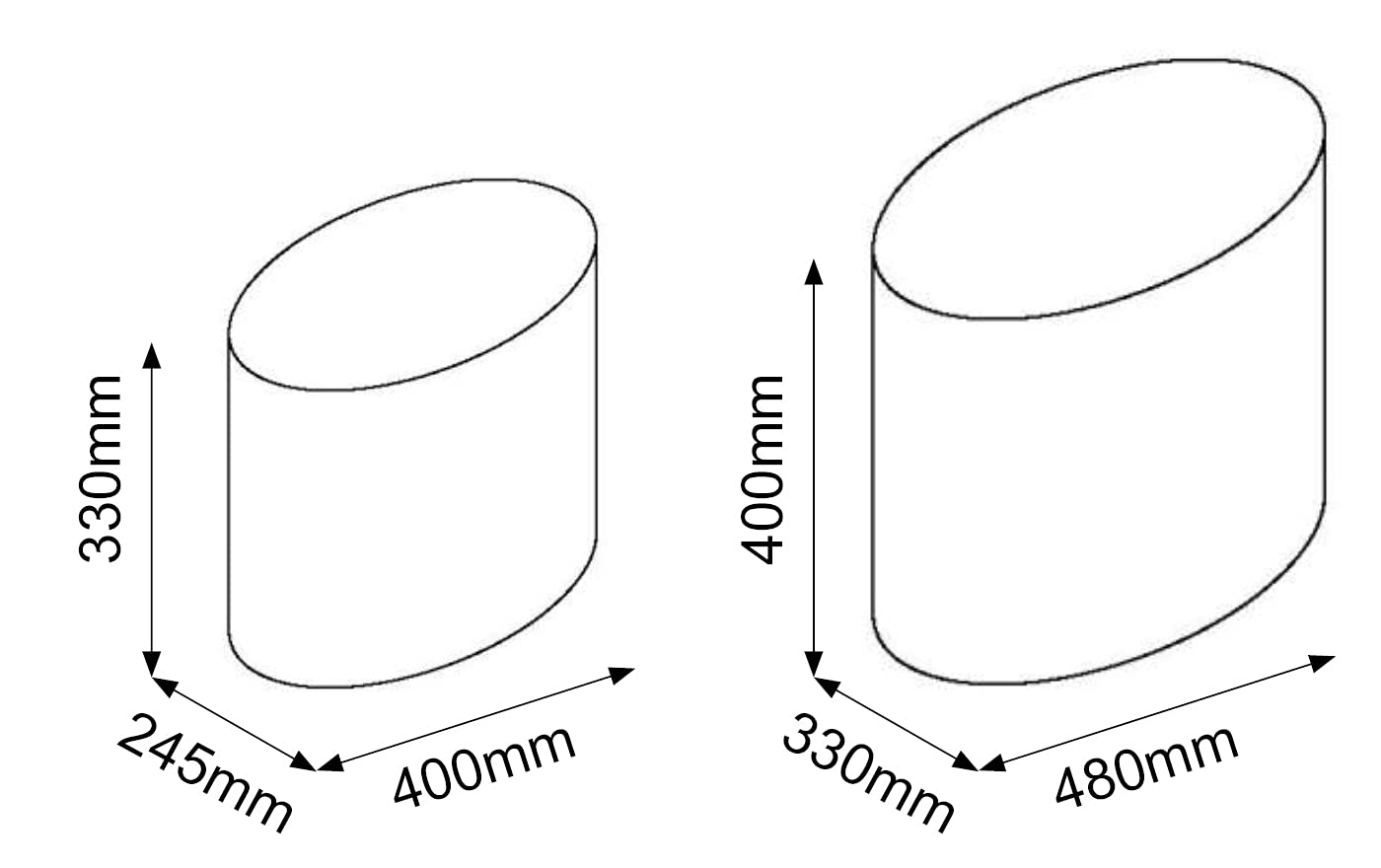 Zestaw stylowych stolików kawowych, dąb, drewno naturalne, 2 sztuki, nowoczesny design - owalne stoliki z drewna