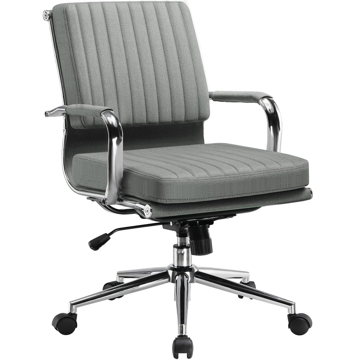 Ergonomiczne krzesło biurowe, z oddychającego materiału, krzesło obrotowe z podłokietnikami, regulacja wysokości, krzesło biurowe z funkcją przechylania