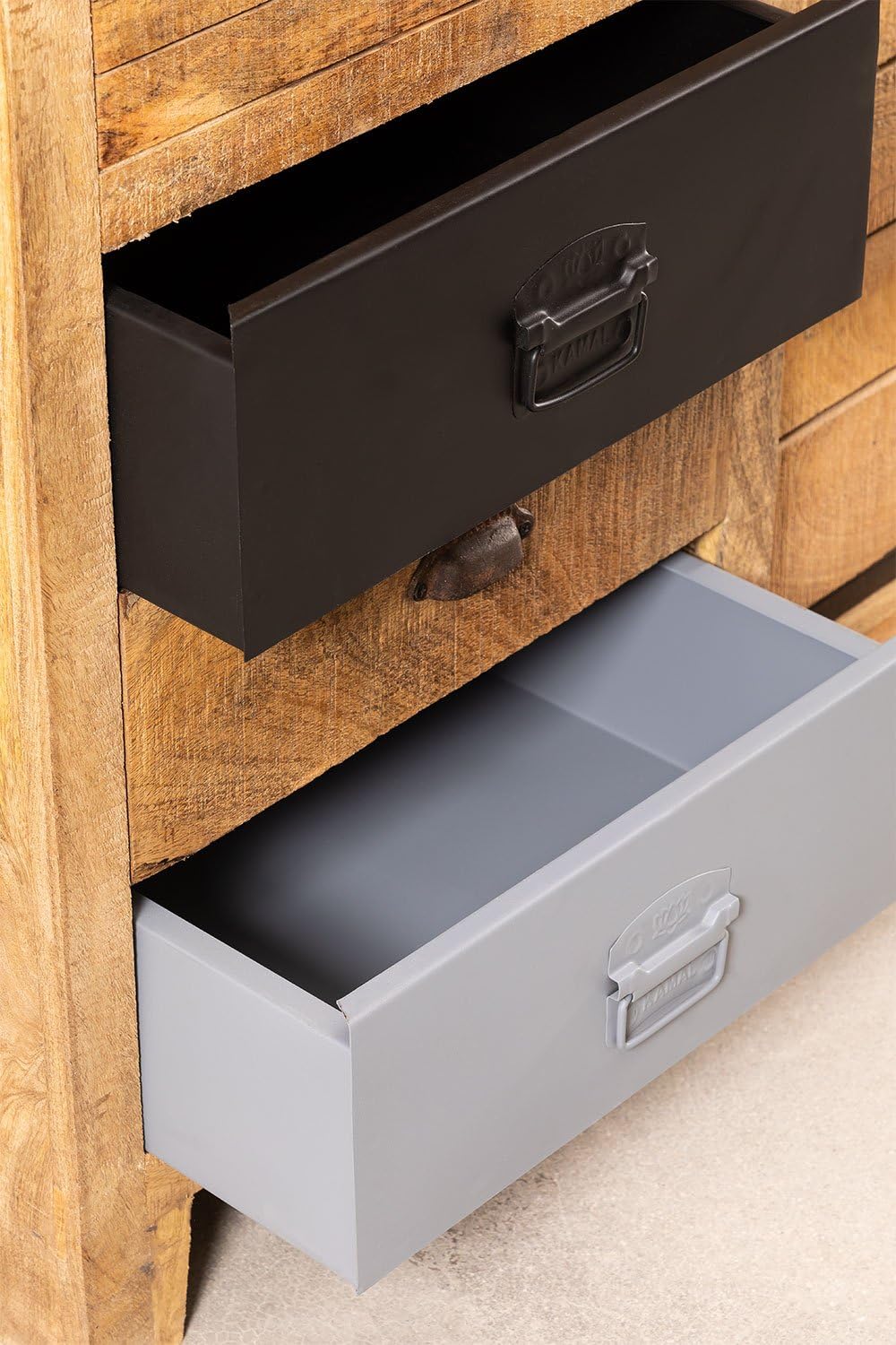 Kredens 80cm z Drewna Mango, Komoda w stylu skandynawskim, Drewniana komoda 80cm wysokości