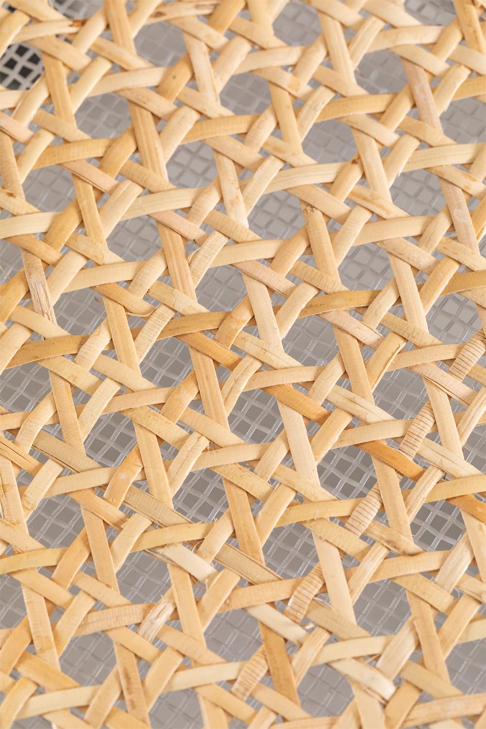 Czarny wysoki taboret rattanowy - Drewniany rattanowy, vintage, hoker z czarnego drewna