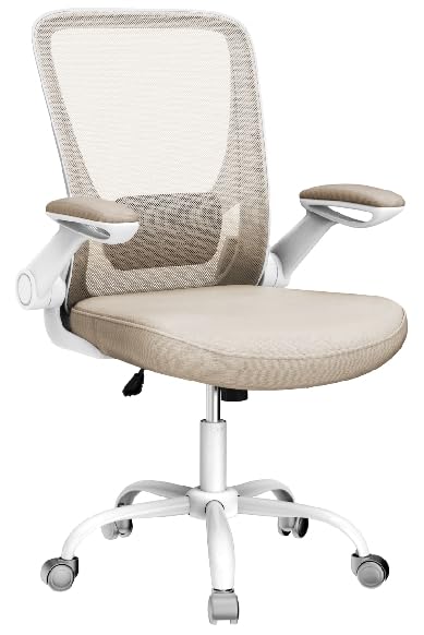 Krzesło biurowe, krzesło biurowe, ergonomiczne, podparcie lędźwiowe, siedzisko 53 cm, składane podłokietniki